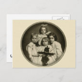 Victoriaans kinderen Funny Creepy Evil Demonic uit Briefkaart (Voorkant / Achterkant)