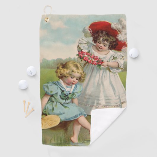 Victoriaans kinderen golfhanddoek (Insitu)