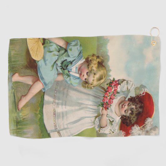Victoriaans kinderen golfhanddoek (Horizontaal)