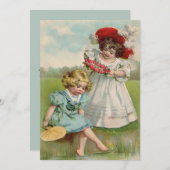 Victoriaans kinderen kaart (Voorkant / Achterkant)