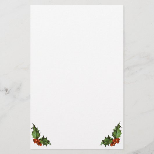 Victoriaans Kinderen Kerst Stationery Briefpapier (Achterkant)