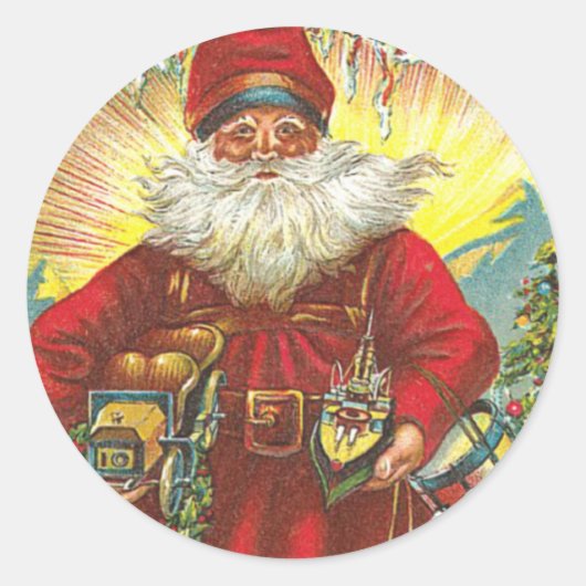 Victoriaans Kinderen Kerst stickers (Voorkant)