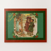 Victoriaans kinderen kerstvakantie puzzel (Horizontaal)