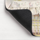 Victoriaans kinderen, kinderen en Baby in Pram Muismat (Hoek)