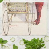  Victoriaans kinderen, kinderen en Baby in Pram Theedoek (Gevouwen)