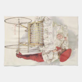  Victoriaans kinderen, kinderen en Baby in Pram Theedoek (Horizontaal)