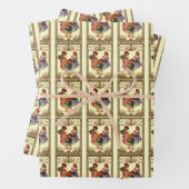 Victoriaans kinderen  kunst inpakpapier vel (In situ)