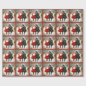  Victoriaans kinderen op naaiwandelpapier Cadeaupapier (Vlak)