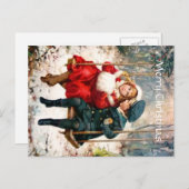 Victoriaans kinderen op Swing Briefkaart (Voorkant / Achterkant)