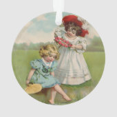 Victoriaans kinderen ornament (achterkant)