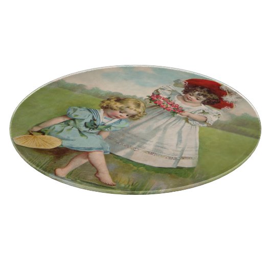 Victoriaans kinderen snijplank (Hoek)