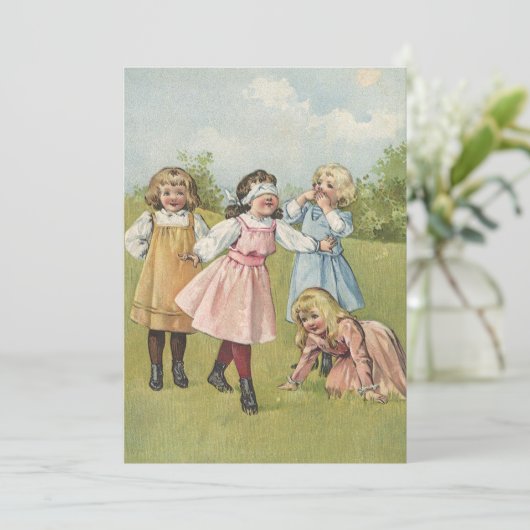  Victoriaans kinderen spelen Blind Man (Staand voorkant)