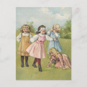  Victoriaans kinderen spelen Blind Man Briefkaart (Voorkant)
