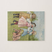 Victoriaans kinderen spelen Blind Man Legpuzzel (Horizontaal)