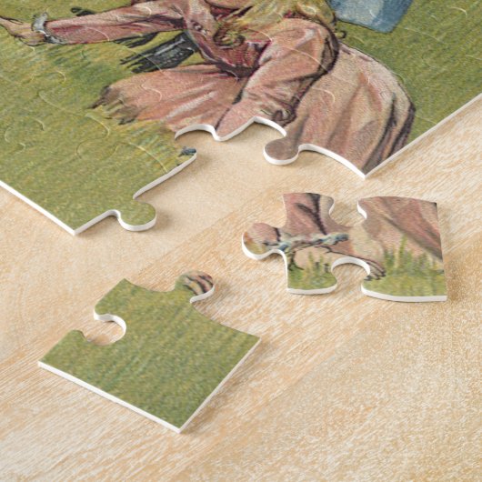  Victoriaans kinderen spelen Blind Man Legpuzzel (Zijkant)