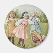  Victoriaans kinderen spelen Blind Man Magneet (Voorkant)