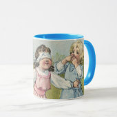 Victoriaans kinderen spelen Blind Man Mok (Voorkant rechts)