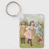 Victoriaans kinderen spelen Blind Man Sleutelhanger (Voorkant)