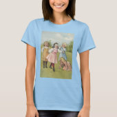  Victoriaans kinderen spelen Blind Man T-shirt (Voorkant)