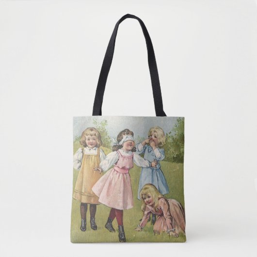  Victoriaans kinderen spelen Blind Man Tote Bag (Voorkant)