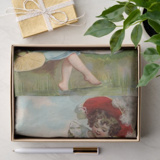 Victoriaans kinderen tissuepapier (Geschenk)
