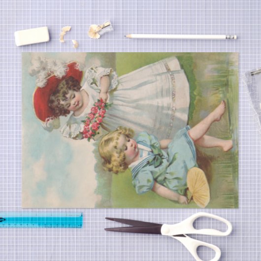 Victoriaans kinderen tissuepapier (Craft)