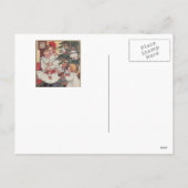 Victoriaans Kinderen Vintage Kerst Briefkaart (Achterkant)