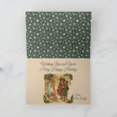 Victoriaans kinderen Vrolijk Kerstfeest Wenskaart Feestdagen Kaart (Binnen)