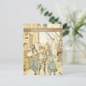 Victoriaans Kinderwinkel  scheepscollage Briefkaart (Staand voorkant)