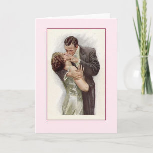 Victoriaans Kiss-briefkaart Kaart