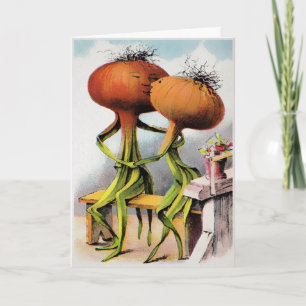 Victoriaans Kissende Valentijnsdag Feestdagen Kaart