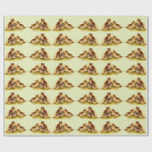 Victoriaans kittens cadeaupapier (Vlak)