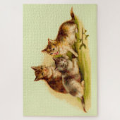 Victoriaans kittens legpuzzel (Verticaal)