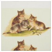 Victoriaans kittens stof (Swatch)