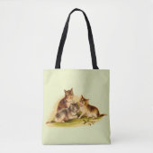 Victoriaans kittens tote bag (Voorkant)