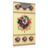 Victoriaans klembord "Gilded Pansies" (Rechts)