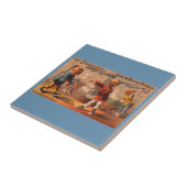 Victoriaans klemmen van de celluloïde tradecard-co tegeltje (Zijkant)