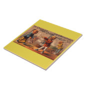 Victoriaans klemmen van de celluloïde tradecard-co tegeltje (Zijkant)