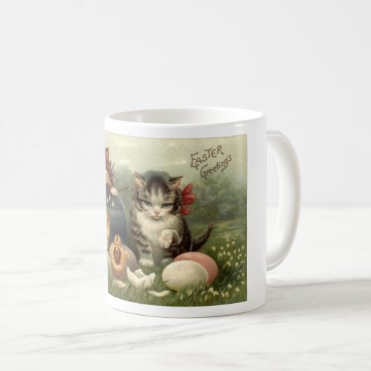  Victoriaans kleutermuts voor retroArt-scats Koffiemok (Voorkant rechts)