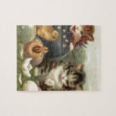 Victoriaans kleutermuts voor retroArt-scats Legpuzzel (Horizontaal)