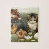 Victoriaans kleutermuts voor retroArt-scats Legpuzzel (Verticaal)