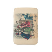 Victoriaans kleuteruitgang speelt  Antiek Badmat (Voorkant Verticaal)