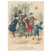 Victoriaans kleuteruitgang speelt  Antiek Klembord (Achterkant)