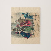 Victoriaans kleuteruitgang speelt Antiek Legpuzzel (Verticaal)