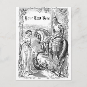 Victoriaans Knight Briefkaart