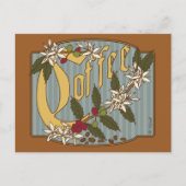 Victoriaans koffiebord briefkaart (Voorkant)