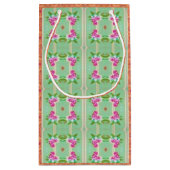 Victoriaans koloniaal Frans floraalperfueletiket Klein Cadeauzakje (Achterkant)