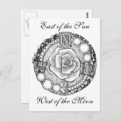 Victoriaans kompas Roos Briefkaart (Voorkant / Achterkant)