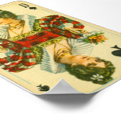 Victoriaans koningin van de schoppen poster (Hoek)