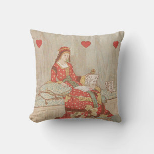 Victoriaans koningin van het hart Valentijn 1900 Kussen